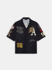 画像1: AMIRI VARSITY PATCH OVERSIZED CAMP SHIRT (1)