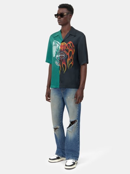 画像3: AMIRI SPLICED CAMP SHIRT (3)