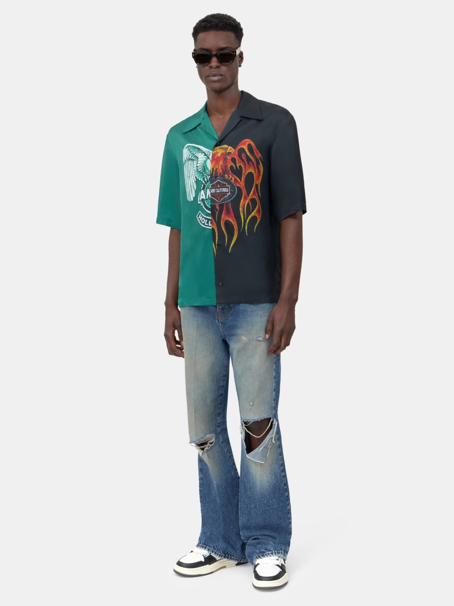 画像2: AMIRI SPLICED CAMP SHIRT (2)