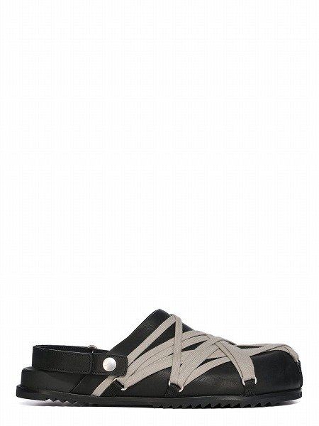 画像1: RICK OWENS TEMPLE MEGALACE MULE GRANOLA (1)
