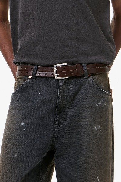 画像3: OUR LEGACY SPLIT BELT Oily Brown Leather (3)