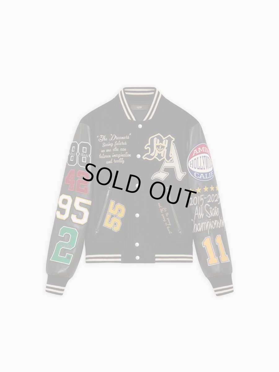 画像1: AMIRI VARSITY PATCH JACKET (1)