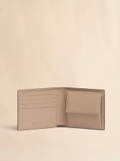 画像4: MARNI ブルー レザー製二つ折りウォレット、コントラストステッチ入り (4)