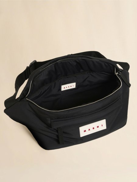 画像5: MARNI ブラックPuff ボディバッグ (5)