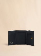 画像3: MARNI ブラック サフィアーノレザー製三つ折りウォレット (3)