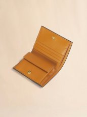 画像5: MARNI ブラウン ホワイト マスタード サフィアーノレザー製二つ折りウォレット (5)