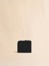 画像2: MARNI ブラック レザー製ラウンドファスナーウォレット、マルニメンディング刺繍入り (2)