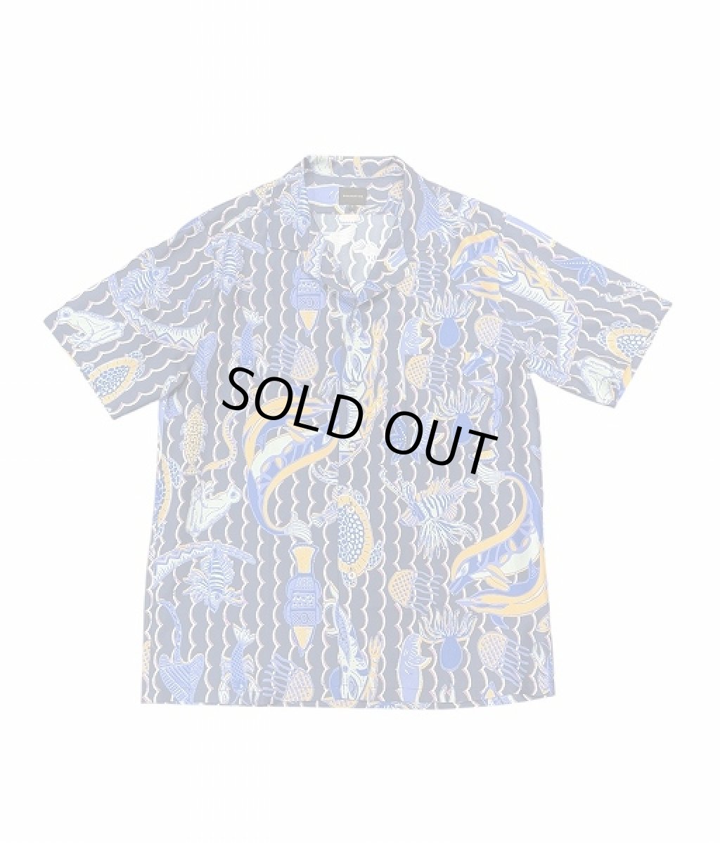 画像1: BANANA TIME  HAWAIIAN 2 SHIRT UNDERWATER FRINDS NAVY PINK (1)