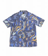 画像1: BANANA TIME  HAWAIIAN 2 SHIRT UNDERWATER FRINDS NAVY PINK (1)