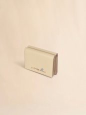 画像3: MARNI トープ レザー製三つ折りウォレット、マルニメンディング入り (3)