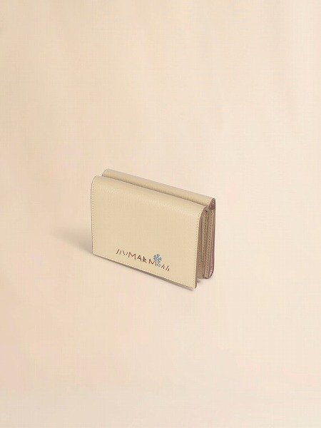 画像3: MARNI トープ レザー製三つ折りウォレット、マルニメンディング入り (3)