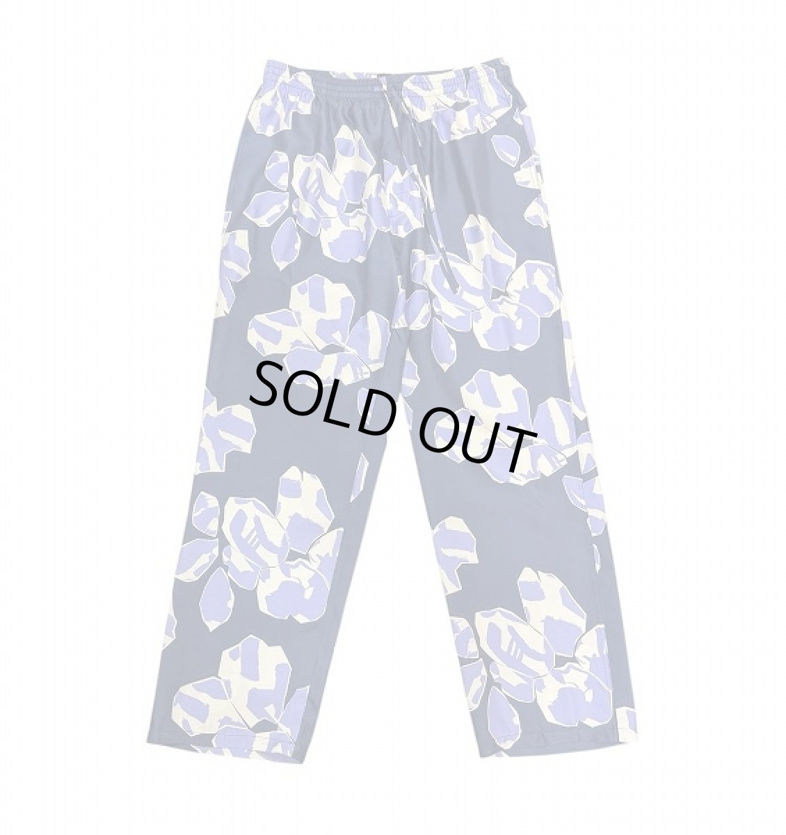 画像1: BANANA TIME  EASY PANT PAPER CUTS NAVY LILAC (1)