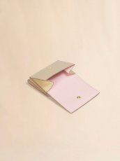 画像4: MARNI トープ レザー製三つ折りウォレット、マルニメンディング入り (4)