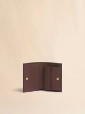 画像4: MARNI ピンク ライトブラウン ダークブラウン サフィアーノレザー製二つ折りウォレット (4)