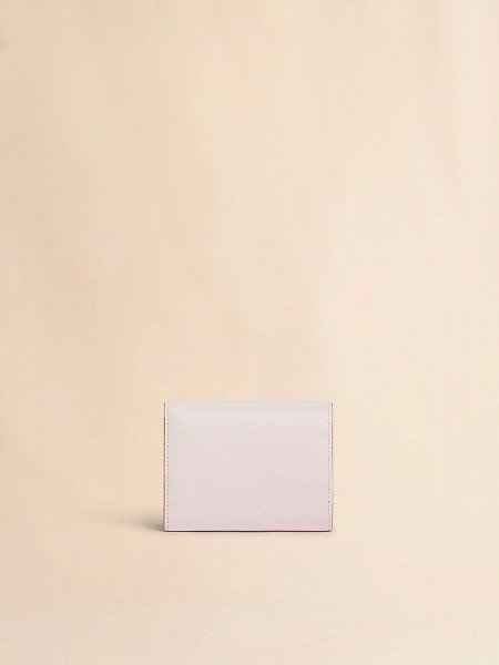 画像2: MARNI ピンク レザー製三つ折りウォレット、マルニメンディング入り (2)