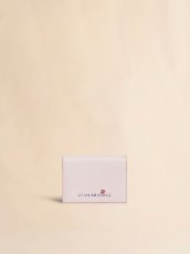 画像1: MARNI ピンク レザー製三つ折りウォレット、マルニメンディング入り (1)