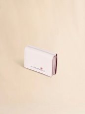 画像3: MARNI ピンク レザー製三つ折りウォレット、マルニメンディング入り (3)