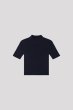 画像1: CFCL PORTRAIT SHORT SLEEVE TOP(NAVY) (1)
