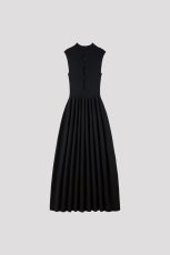 画像1: CFCL RIVULET SLEEVELESS EYELET DRESS(BLACK) (1)