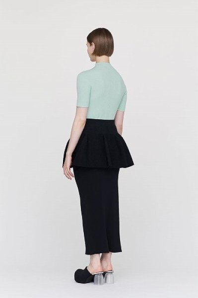 画像3: CFCL PORTRAIT SHORT SLEEVE TOP(NAVY) (3)