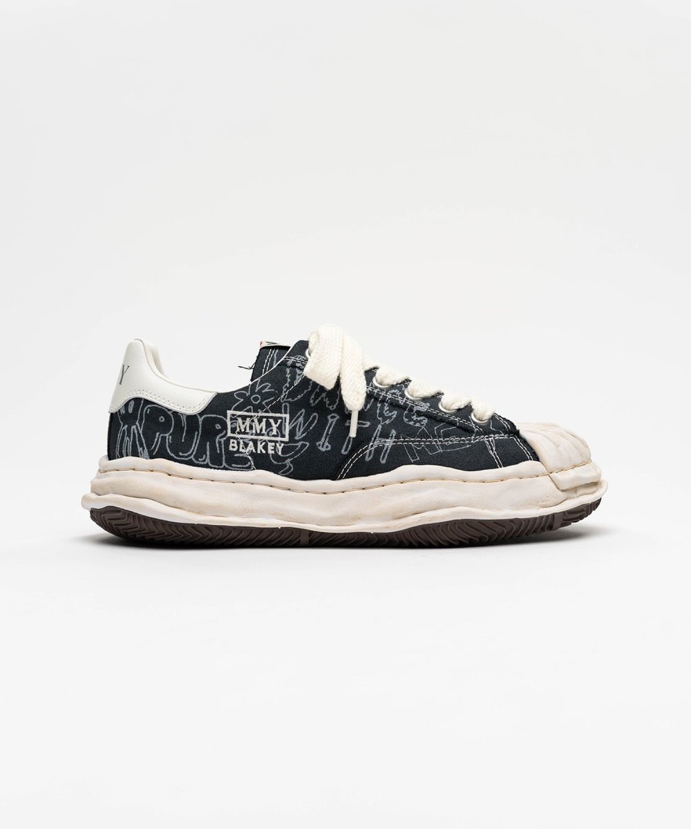 画像1: maison MIHARA YASUHIRO "BLAKEY" OG Sole Graffiti Printed Canvas Low_top Sneaker(A16FW730) (1)