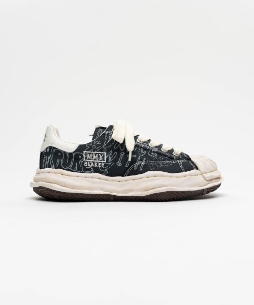 画像1: maison MIHARA YASUHIRO "BLAKEY" OG Sole Graffiti Printed Canvas Low_top Sneaker(A16FW730) (1)