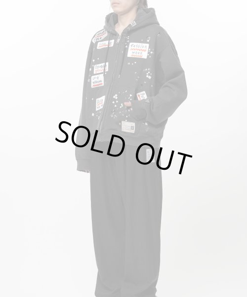 画像5: Maison MIHARA YASUHIRO Embellished Sticker Zip-Up Hoodie (5)