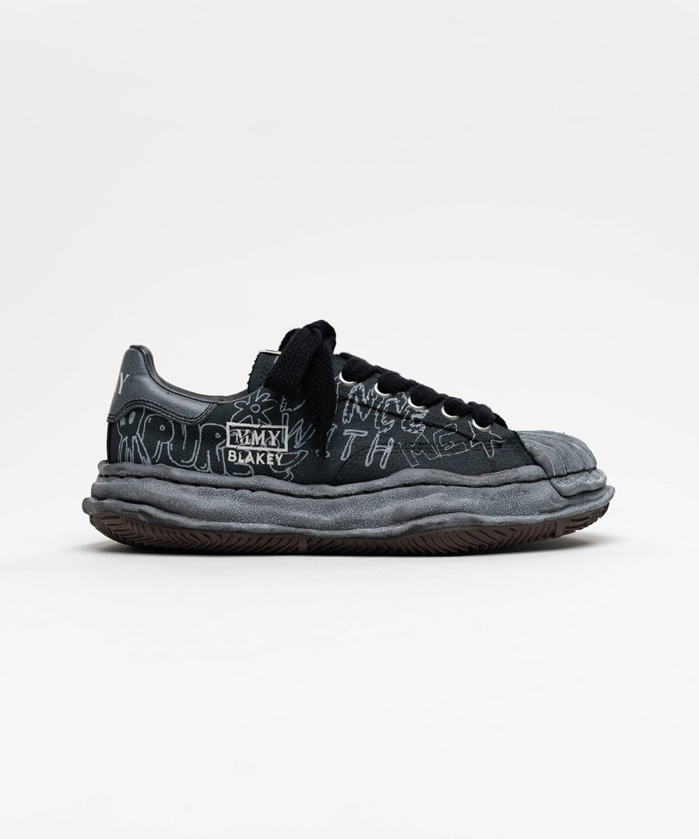画像1: maison MIHARA YASUHIRO "BLAKEY" OG Sole Graffiti Printed Canvas Low_top Sneaker(A16FW730) (1)