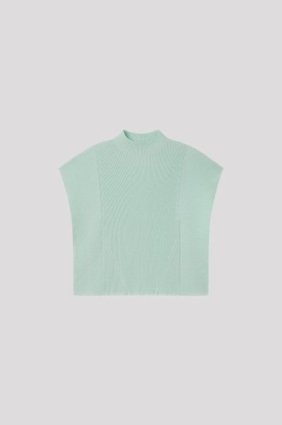 画像1: CFCL PORTRAIT CREASE TOP(CLEARLY AQUA) (1)