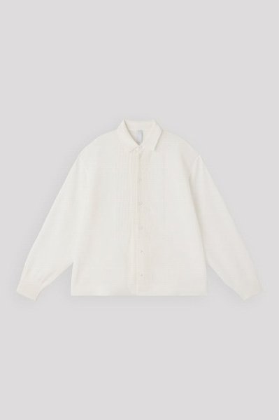 画像1: CFCL TC SOFT HYPHA BOSOM LONG SLEEVE SHIRT (1)