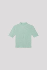 画像1: CFCL PORTRAIT SHORT SLEEVE TOP(CLEARLY AQUA) (1)