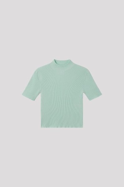 画像1: CFCL PORTRAIT SHORT SLEEVE TOP(CLEARLY AQUA) (1)