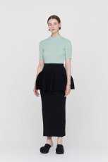 画像2: CFCL PORTRAIT SHORT SLEEVE TOP(NAVY) (2)
