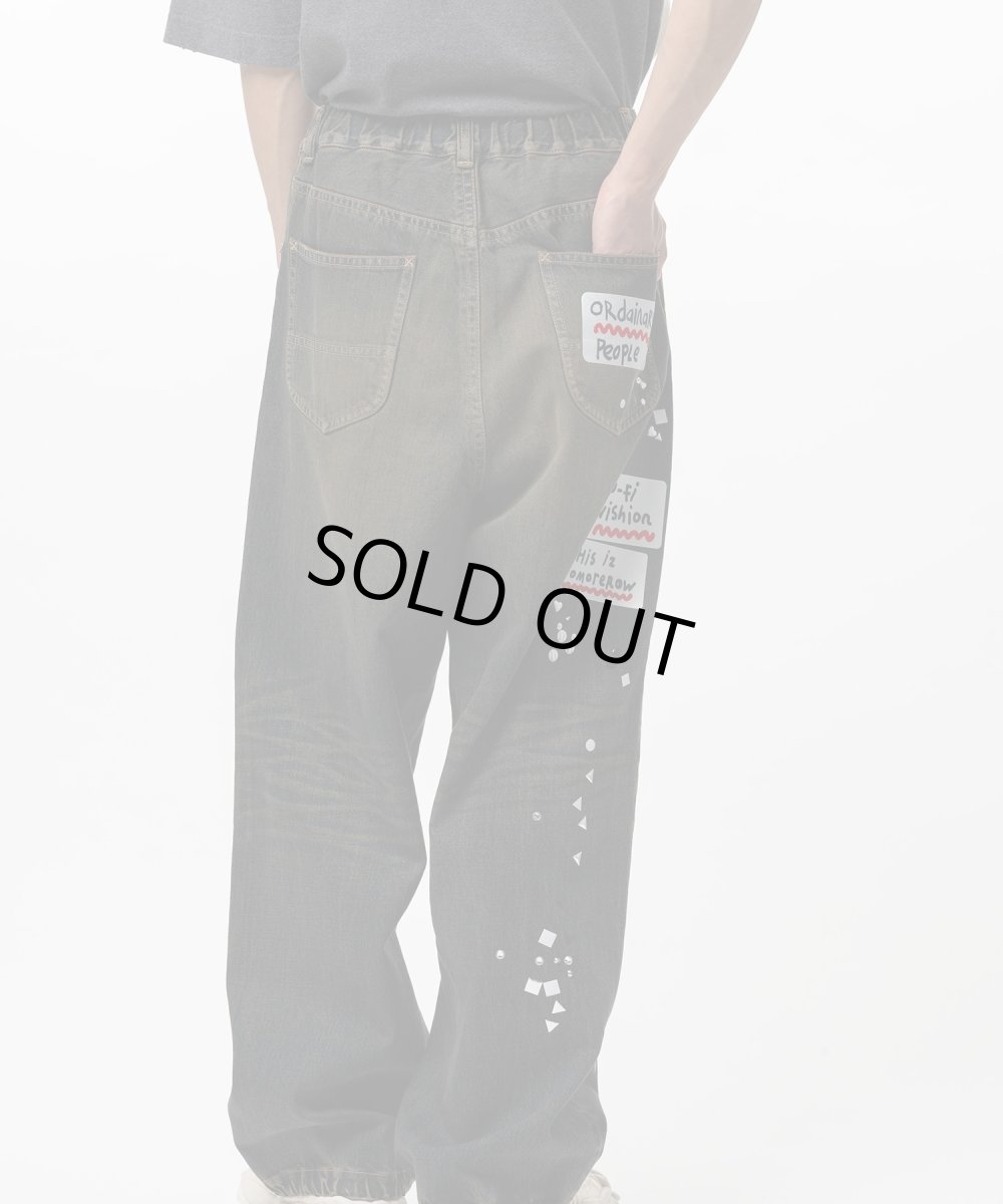 画像2: Maison MIHARA YASUHIRO Embellished Sticker Denim Pants (2)