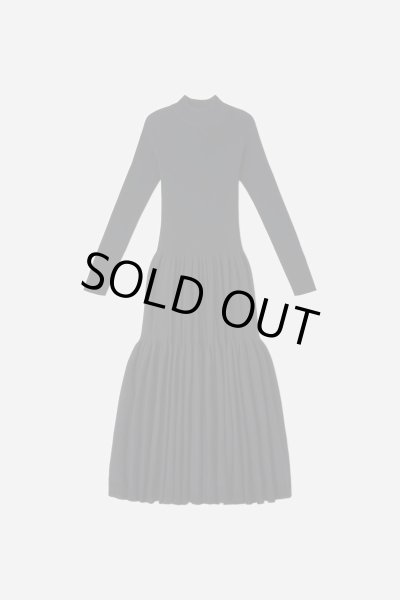 画像1: CFCL CASCADES MOCKNECK LONG SLEEVE DRESS(BLACK) (1)