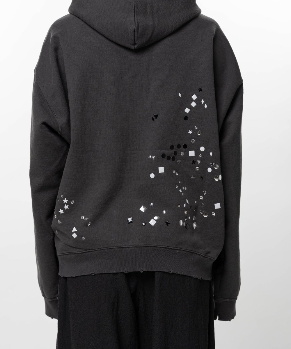 画像4: Maison MIHARA YASUHIRO Embellished Sticker Zip-Up Hoodie (4)