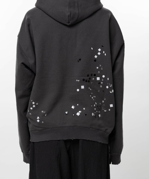 画像2: Maison MIHARA YASUHIRO Embellished Sticker Zip-Up Hoodie (2)