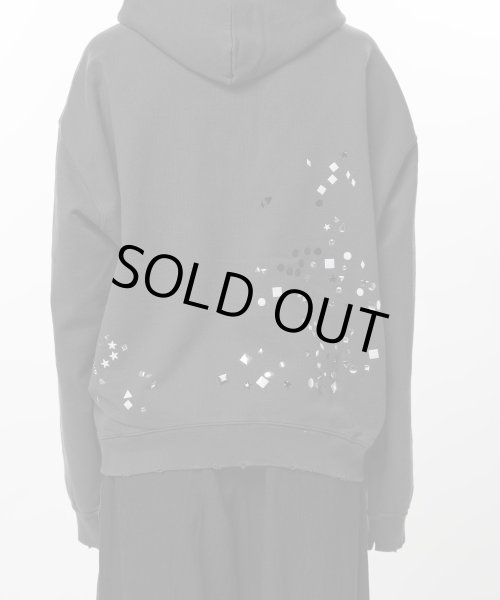 画像2: Maison MIHARA YASUHIRO Embellished Sticker Zip-Up Hoodie (2)