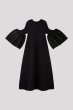 画像2: CFCL POTTERY LUCENT LONG BELL SLEEVE FLARE DRESS(BLACK) (2)
