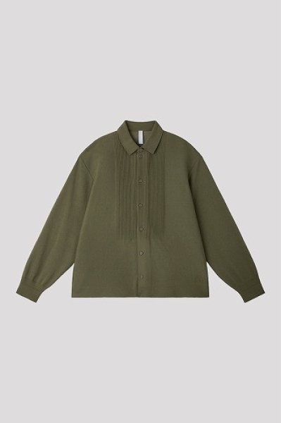 画像1: CFCL TC SOFT HYPHA BOSOM LONG SLEEVE SHIRT (1)