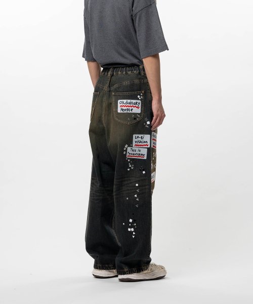 画像4: Maison MIHARA YASUHIRO Embellished Sticker Denim Pants (4)