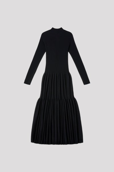 画像2: CFCL CASCADES MOCKNECK LONG SLEEVE DRESS(BLACK) (2)