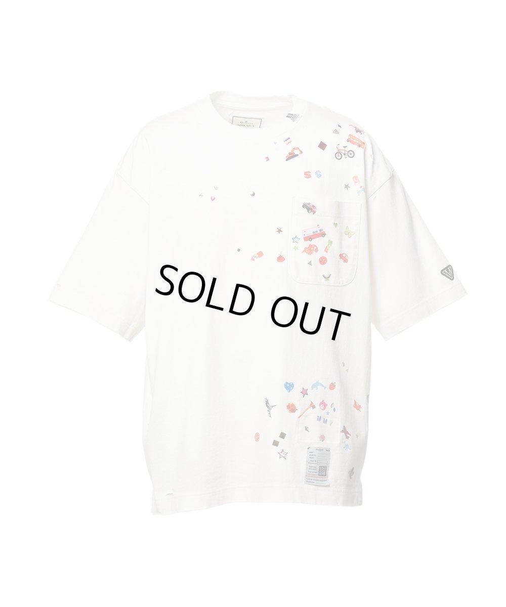 画像1: Maison MIHARA YASUHIRO Kids Sticker Printed T-shirt (1)