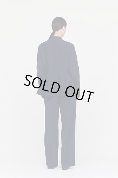 画像5: CFCL MILAN COLLARLESS FLARE JACKET(BLACK) (5)