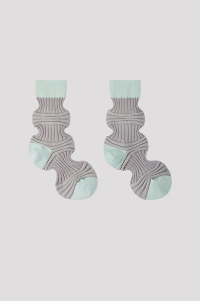 画像1: CFCL GARTER RIB SOCKS (1)