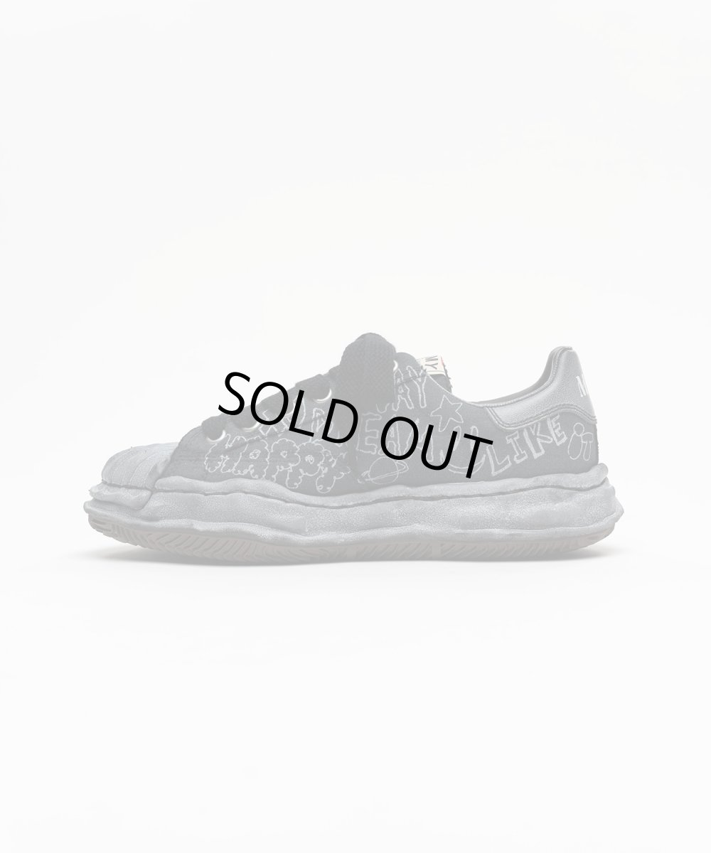 画像2: maison MIHARA YASUHIRO "BLAKEY" OG Sole Graffiti Printed Canvas Low_top Sneaker(A16FW730) (2)