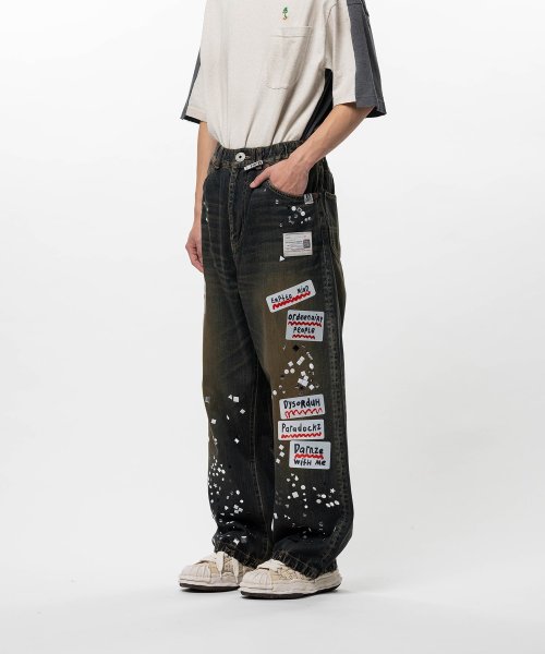 画像3: Maison MIHARA YASUHIRO Embellished Sticker Denim Pants (3)