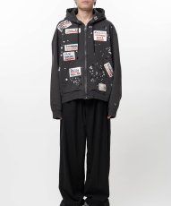 画像5: Maison MIHARA YASUHIRO Embellished Sticker Zip-Up Hoodie (5)