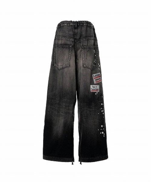 画像6: Maison MIHARA YASUHIRO エンブリッシュド ステッカー デニムパンツ (6)
