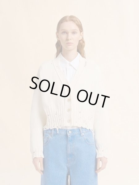 画像2: MARNI ブラック コットン製クロップドカーディガン (ボクシーフィット) (2)